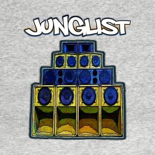 Junglist-Soundsystem-Blue T-Shirt